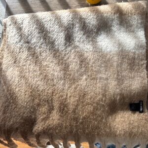 Large Cozy Brown and Cream scarf